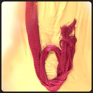 Pink scarf